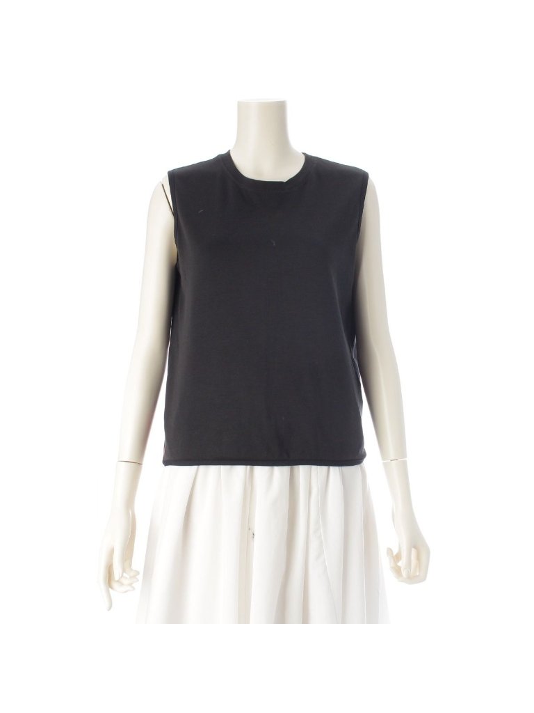 Prada Sports Cotton Vintage Logo Sleeveless Top Black